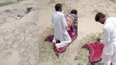 Desi pakistani MMS big ass randi fucked outdoor